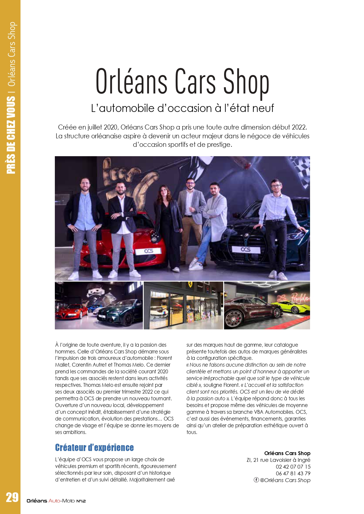 Orléans Cars Shop – L’automobile d’occasion à l’état neuf